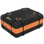 Outsunny Portbagaj de Plafon Impermeabil cu Curele, 425 Litri, Portocaliu și Negru