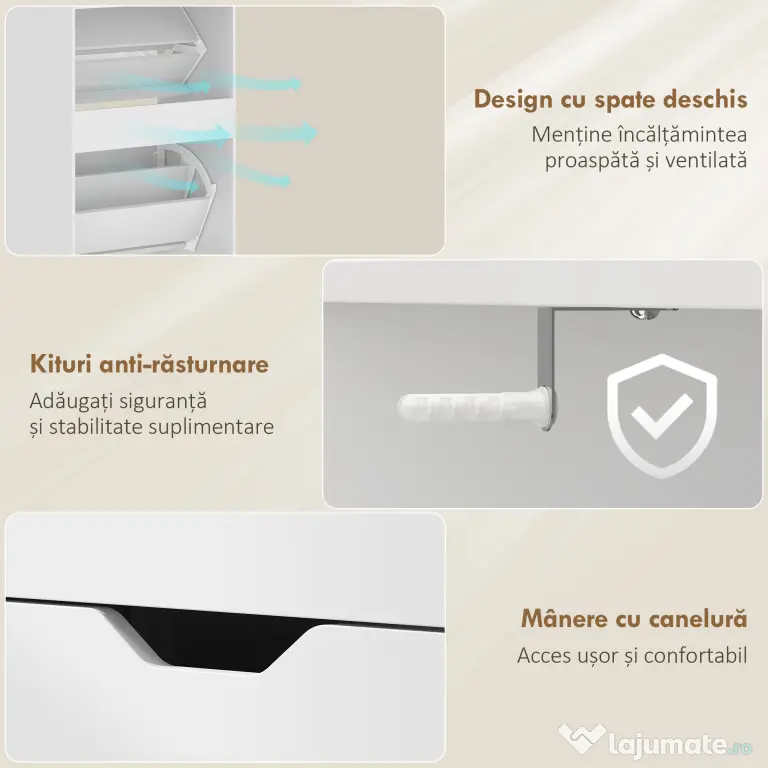 HOMCOM dulăpior pentru pantofi