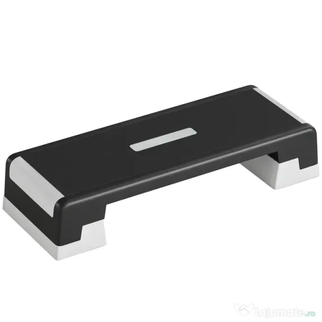 SPORTNOW Stepper Aerobic Reglabil, Înălțime 15/20/25 cm cu Suporturi | Aosom Romania