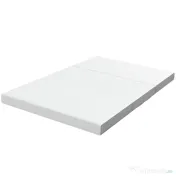 HOMCOM Saltea Pliabilă 195x120cm, 10cm, Husă Lavabilă, Ideală pentru Oaspeți/Camping, Gri 