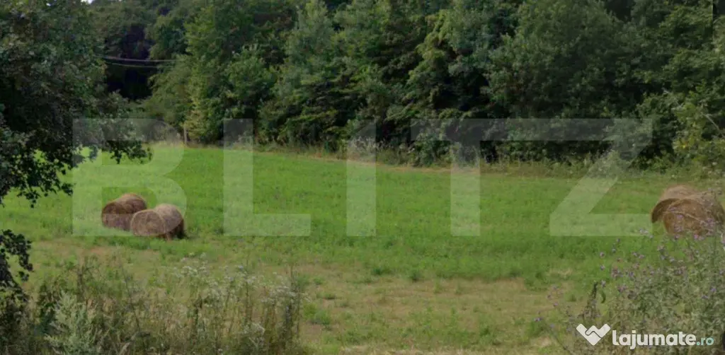 Teren intravilan, 1100 mp, front 25 m, zona Popești