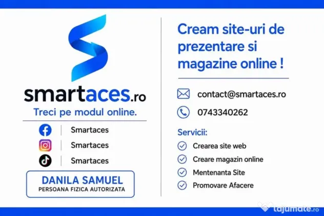 Creare website de prezentare si magazin online