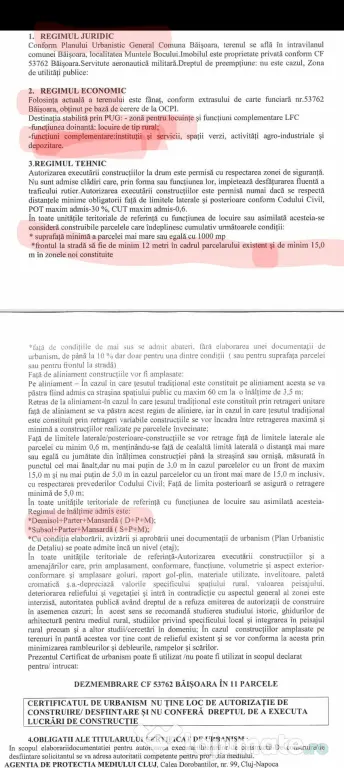 Vând teren intravilan in Băișoara