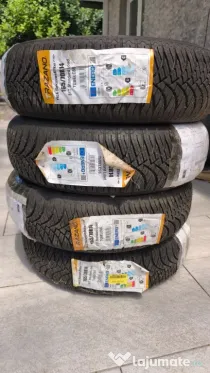 Anvelope NOI + capace NOI pentru FIAT PUNTO + jante tabla R14