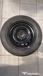 Anvelope NOI + capace NOI pentru FIAT PUNTO + jante tabla R14 