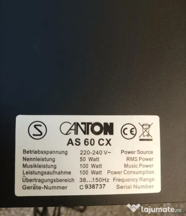 Subwoofer activ Canton As-60-CX