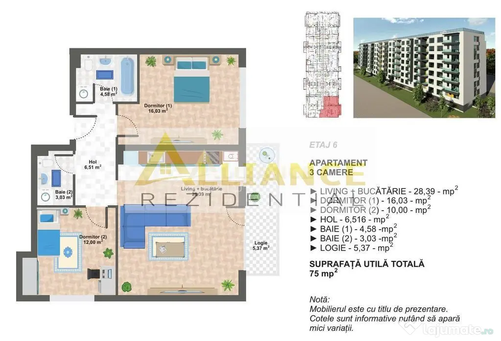 Nou Drumul Binelui 3 camere