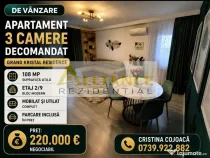 Grand Kristal Apartament 3 camere Mobilat si Utilat + Par...
