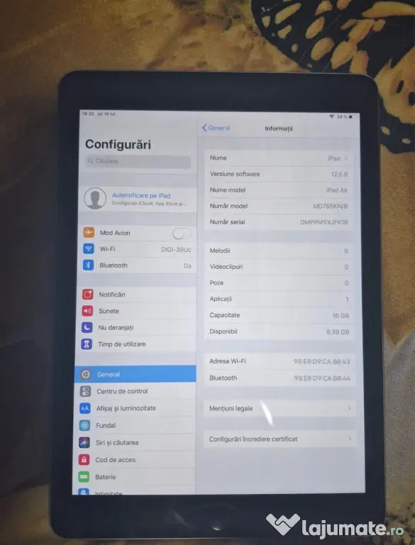 Tabletă iPad