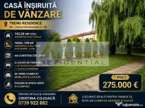 TREND Vila P+1+M 4 Camere 2 Bai Mobilata +2 Parcari