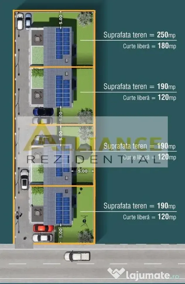Casa 5 camere tip DUPLEX - 4 bai Terasa + Curte 250 MP