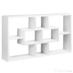 HOMCOM biblioteca cu rafturi, pentru perete 85x47.5x14.5cm
