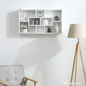 HOMCOM biblioteca cu rafturi, pentru perete 85x47.5x14.5cm 