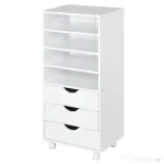 Vinsetto Dulap cu sertare pentru birou din Lemn alb 40 x 30 x 83cm