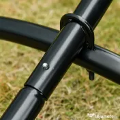 Outsunny Structura pentru Hamac Universal de 3m, Suport din Metal, 300x90x100cm, Negru
