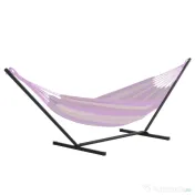 Outsunny Schelet pentru Hamac Greutate Maxima 120Kg in Metal, Negru, 360x92x112cm