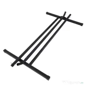Outsunny Schelet pentru Hamac Greutate Maxima 120Kg in Metal, Negru, 360x92x112cm