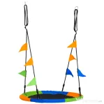 Outsunny Leagan Rotund Copii – Multicolor, pentru Interior & Exterior