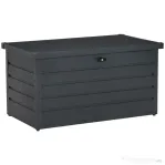 Outsunny Banca Gradina 120×62×62 cm – Cu Lada Depozitare & inchidere
