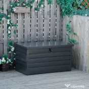 Outsunny Banca Gradina 120×62×62 cm – Cu Lada Depozitare & inchidere 