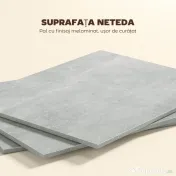 HOMCOM Masă Pliabilă din Lemn pentru 4-6 Persoane cu Roți, 75x140x74cm, Gri