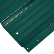 Outsunny Set 12 Panouri de Schimb 129x45 cm pentru Căsuțe de Grădină din Oțel Zincat Verde 