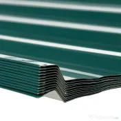 Outsunny Set 12 Panouri de Schimb 129x45 cm pentru Căsuțe de Grădină din Oțel Zincat Verde 