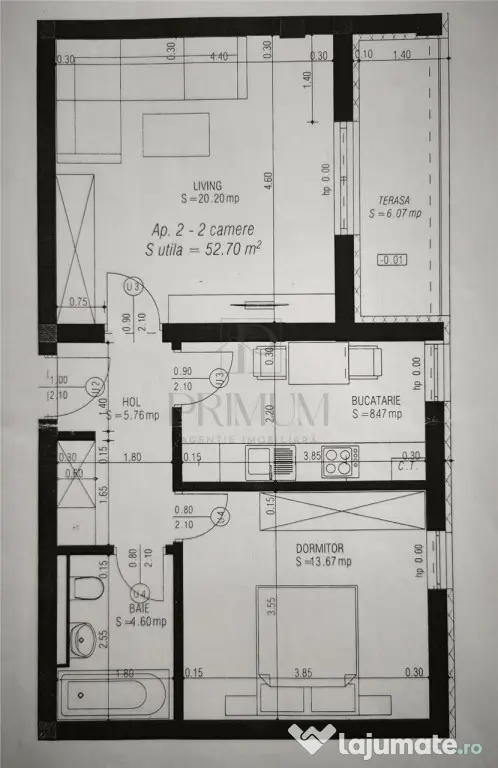 Braytim - 2 Camere - Parter inalt - Boxa Loc de parcare -