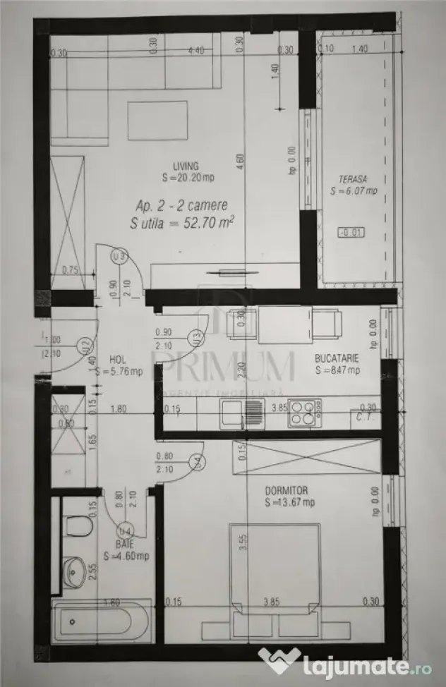 Braytim - 2 Camere - Parter inalt - Boxa Loc de parcare -