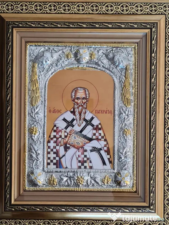 Icoane Argintate-SF Pantelimon,SF Treime,SF Andrei si alti Sfinti-Relief 3 D
