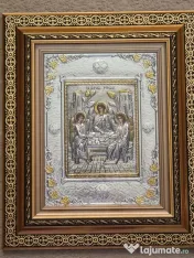Icoane Argintate-SF Pantelimon,SF Treime,SF Andrei si alti Sfinti-Relief 3 D 