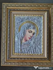 Icoane Argintate-SF Pantelimon,SF Treime,SF Andrei si alti Sfinti-Relief 3 D 