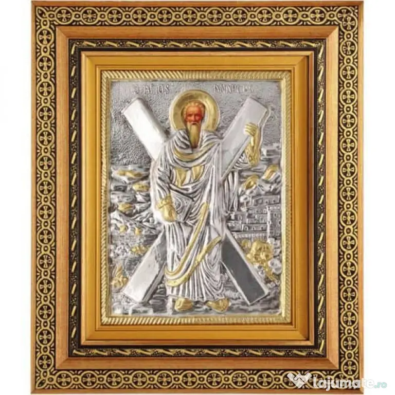 Icoane Argintate-SF Pantelimon,SF Treime,SF Andrei si alti Sfinti-Relief 3 D