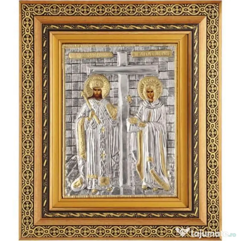 Icoane Argintate-SF Pantelimon,SF Treime,SF Andrei si alti Sfinti-Relief 3 D
