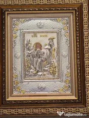 Icoane Argintate-SF Pantelimon,SF Treime,SF Andrei si alti Sfinti-Relief 3 D 