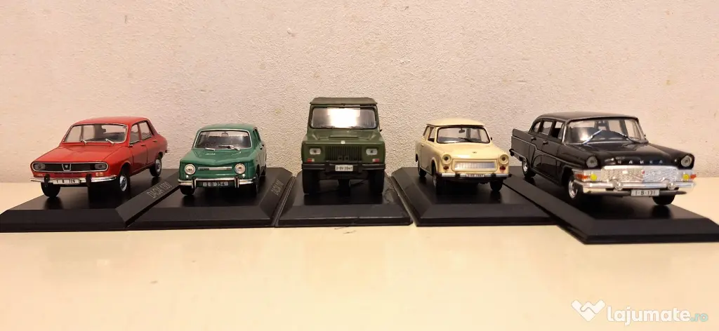 De colecție. Machete autoturisme vintage, din metal.