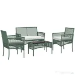 Outsunny Set de Mobilier pentru Curte, Verde inchis
