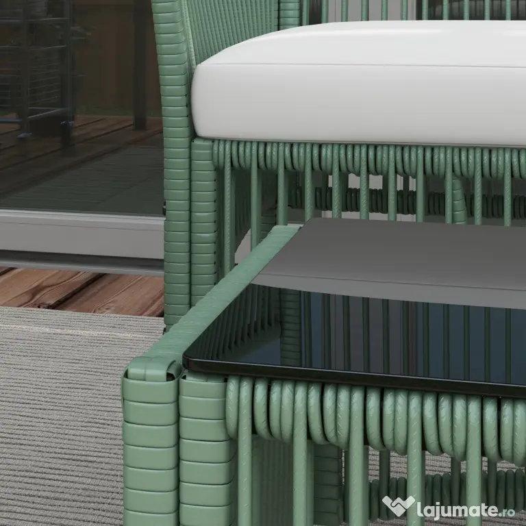 Outsunny Set de Mobilier pentru Curte, Verde inchis