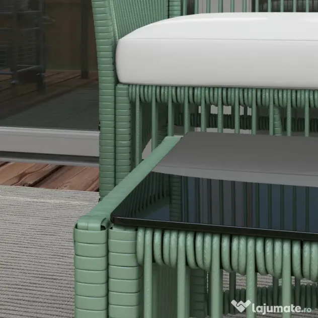 Outsunny Set de Mobilier pentru Curte, Verde inchis