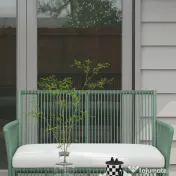 Outsunny Set de Mobilier pentru Curte, Verde inchis 