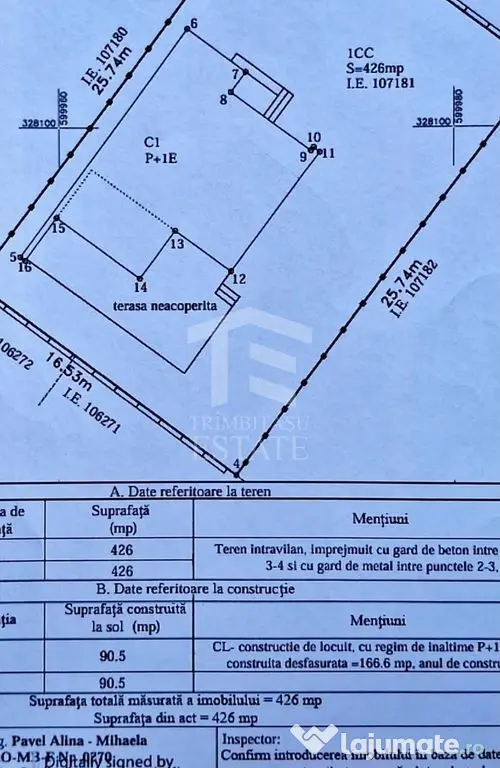 Cernica-Pantelimon Vila 5 camere teren 425mp