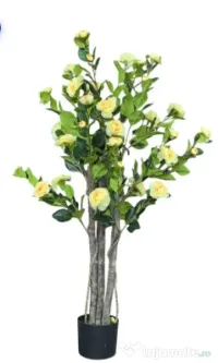 PLANTĂ ARTIFICIALĂ CAMELIE ÎN GHIVECI 130 CM