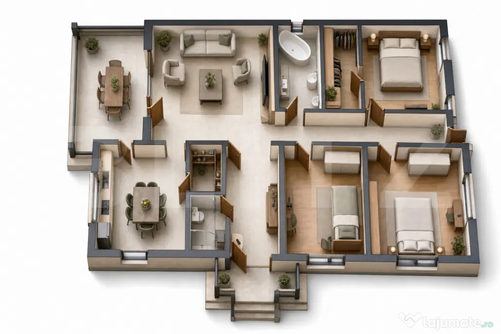 Casa individuala, 119 mp, teren 650 mp, zona Ivanesti