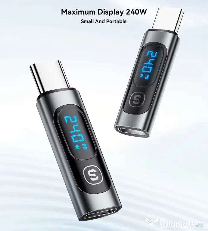 Tester USB 240W USB C voltmetru tester tensiune