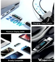 Tester USB 240W USB C voltmetru tester tensiune 
