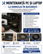 Mentenanță PC și laptop la domiciliu București – curățare și optimizare