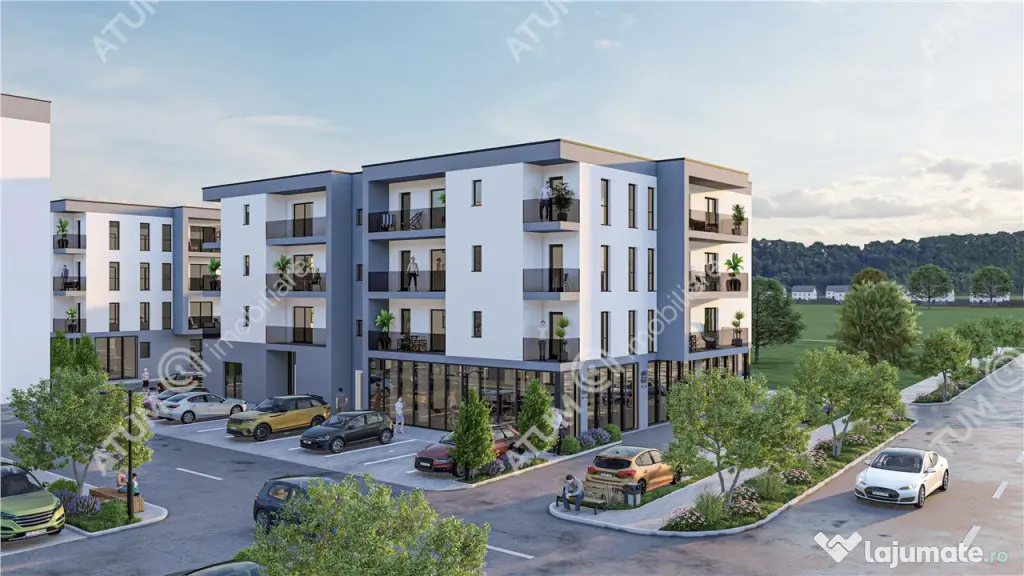 Apartament intabulat cu 3 camere finisat la cheie etaj 2 zon