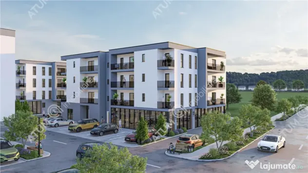 Apartament intabulat cu 3 camere finisat la cheie etaj 2 zon
