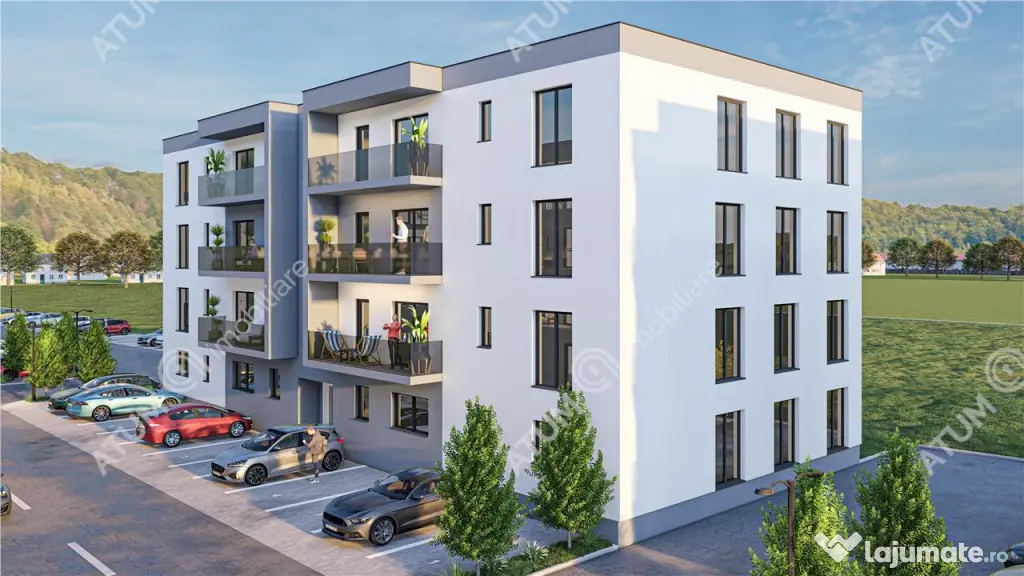 Apartament intabulat cu 3 camere finisat la cheie etaj 2 zon
