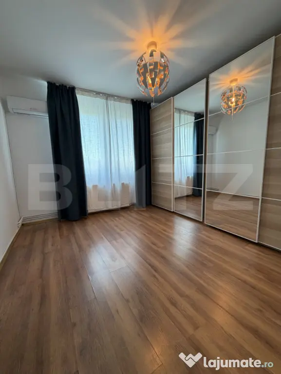 Apartament cu 2 camere, luminos și complet mobilat